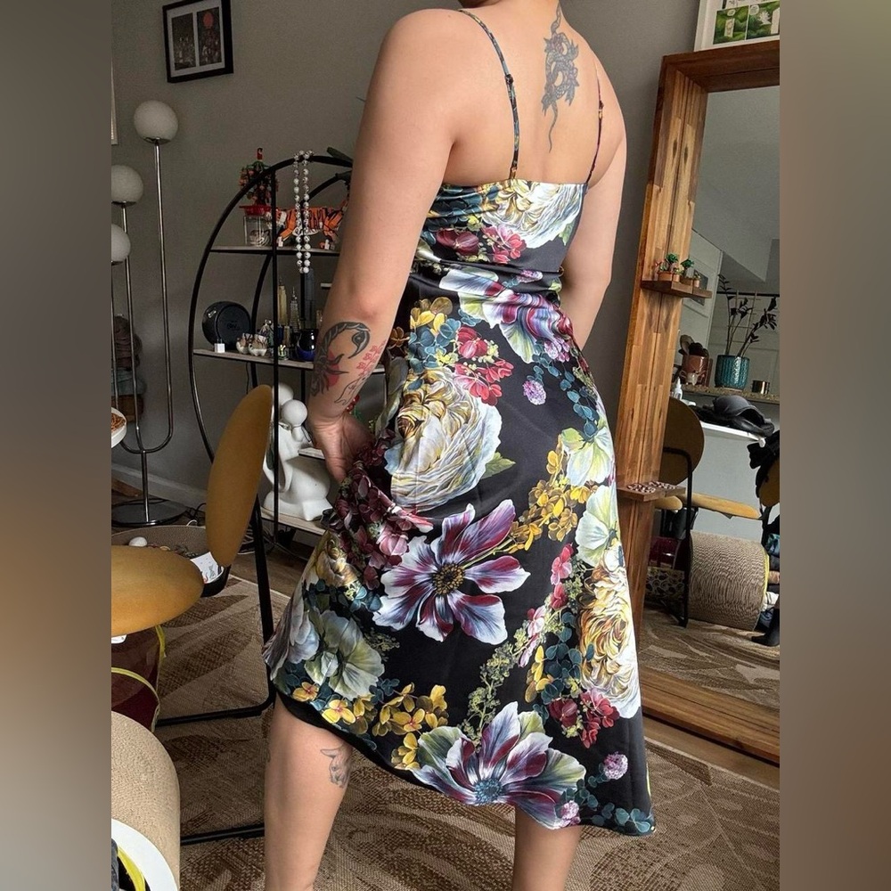 Express Floral Black Dress